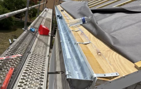 Réfection gouttière zinc naturel Andrésy 78570